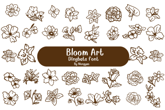 Bloom Art: A Creative Font for Modern Design Projects