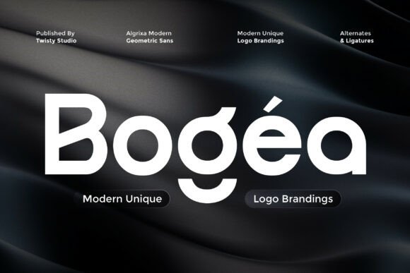 Bogea: A Modern Geometric Typeface for Polished Design