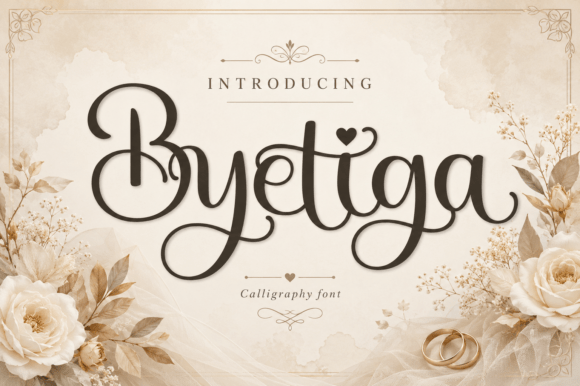 Byetiga: A Graceful Calligraphy Font for Modern Designs