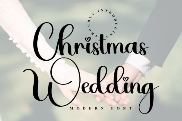 Christmas Wedding Font: Elegance for Your Festive Designs