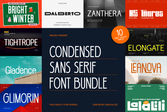Condensed Sans Serif: Bold, Modern Type for Impactful Design