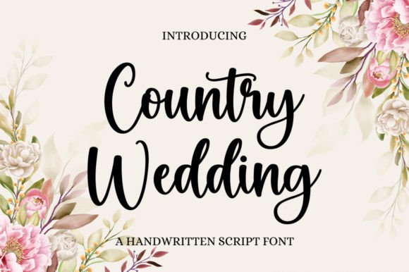 Country Wedding: A Script Font for Elegant Design
