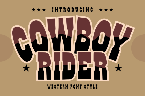 Cowboy Rider: Bold Western Display Font