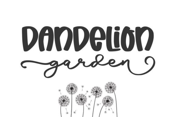 Dandelion Garden Duo: A Playful Font for Creative Projects