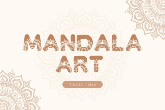 Discover the Elegance of Mandala Art Font