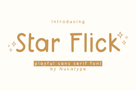 Discover the Elegance of the Star Flick Typeface
