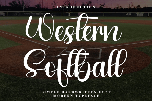 Discover Western Softball: A Festive Typeface for Cheerful Designs