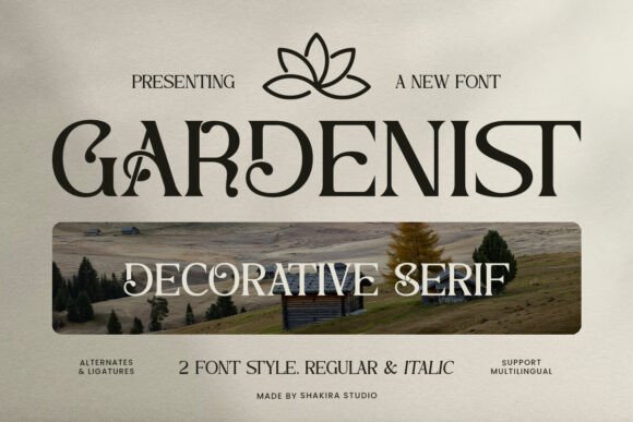 Gardenist: A Decorative Serif for Elegant Design