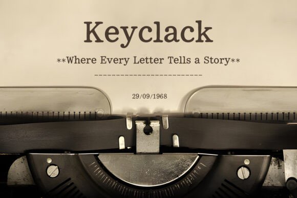 Keyclack: Authentic Vintage Typewriter Font for Digital Design