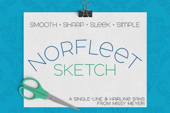 Norfleet Sketch: A Modern Single-Line Typeface for Clean Design