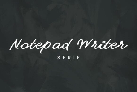 Notepad Writer: The Casual Handwritten Script Font