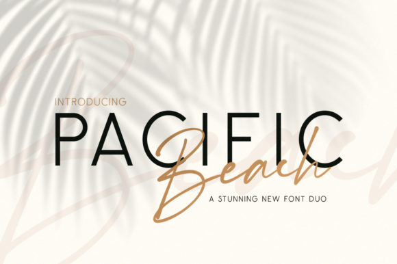 Pacific Beach: A Timeless Duo of Elegance and Calligraphy