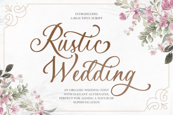 Rustic Wedding: The Perfect Handmade Script Font