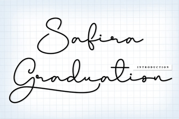Safira Graduation: Elegant Script for Artisan Branding