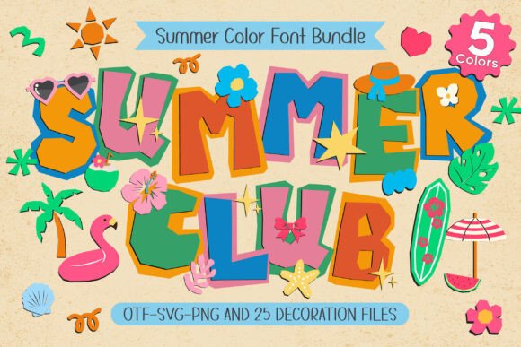 Summer Club: The Ultimate Font for Vibrant Seasonal Design
