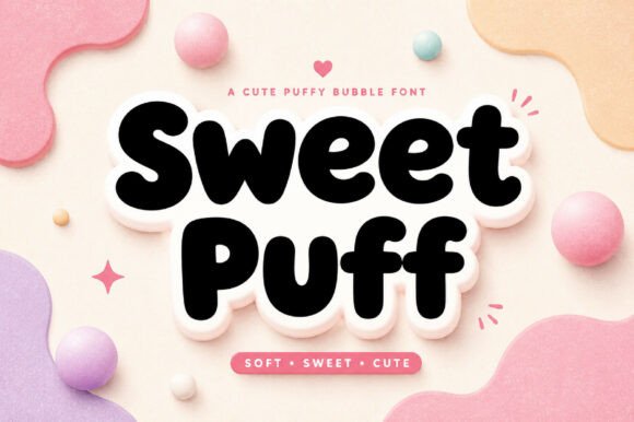 Sweet Puff: Your Charming Display Typeface