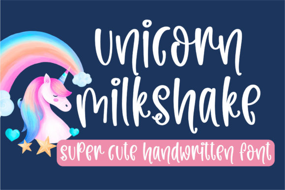 Unicorn Milkshake: A Charming Handwritten Typeface